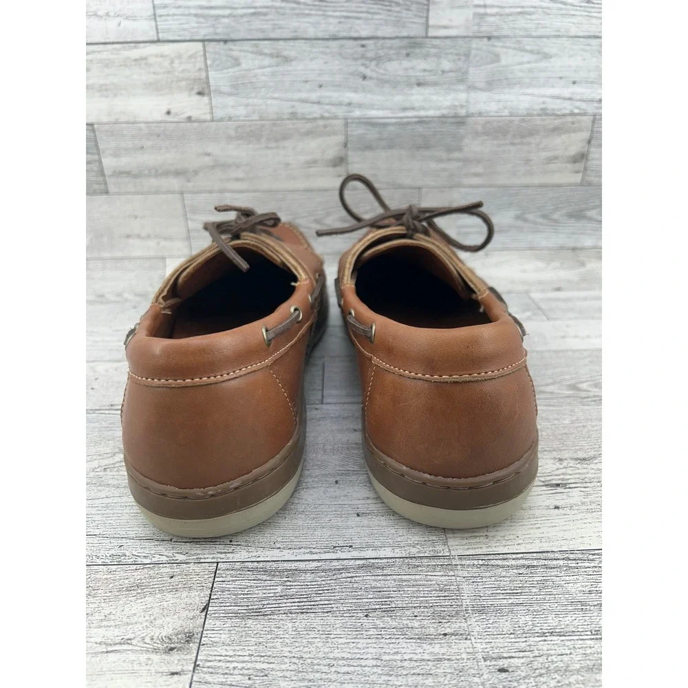 Allen Edmonds Eastport‎ Men Size 11D Tan Leather Boat Shoes Handsewn Loafers